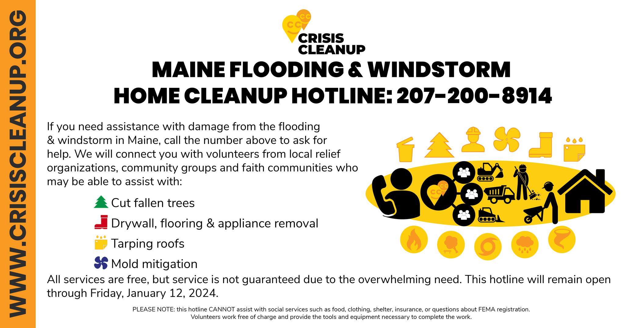Maine Flooding and Windstorm Support